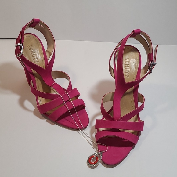 Schutz Veggy Heels in Rose Pink - Picture 10 of 10